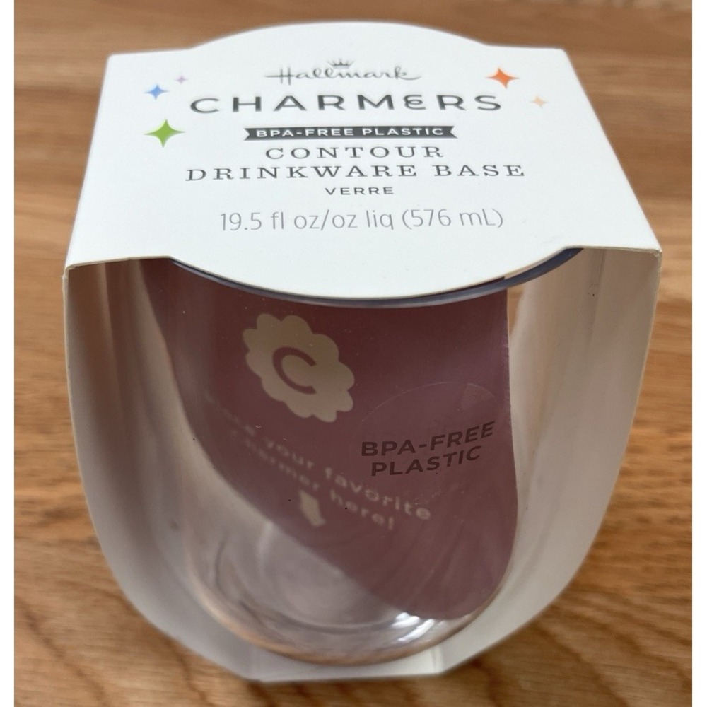 Hallmark Charmers Plastic Cup Contour Drinkware Base 19.5oz BPA-Free NEW